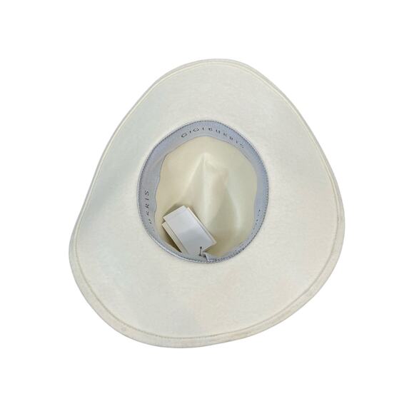 Gigi Burris Jeanne Ostrich Feather Fedora Hat Western Bridal Derby Old Money - Picture 8 of 9